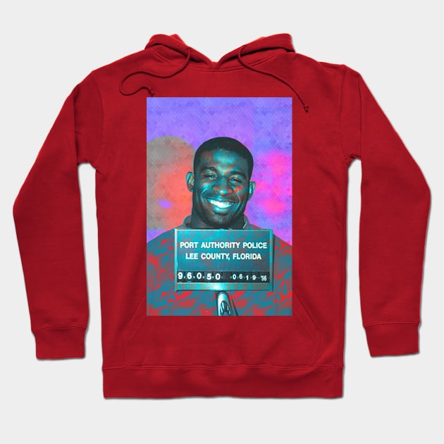 Deion Sanders Prime Mugshot Hoodie by SABREart